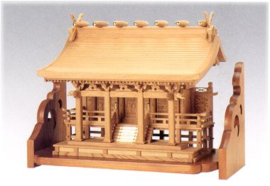 ケヤキ流れ屋根造り
